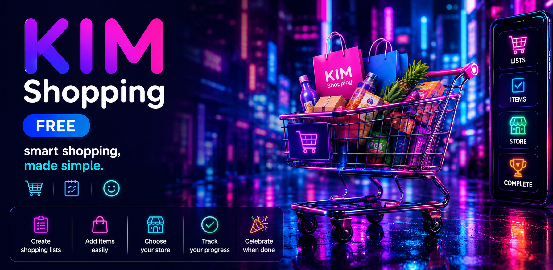 KIM Shopping — voice-controlled grocery list