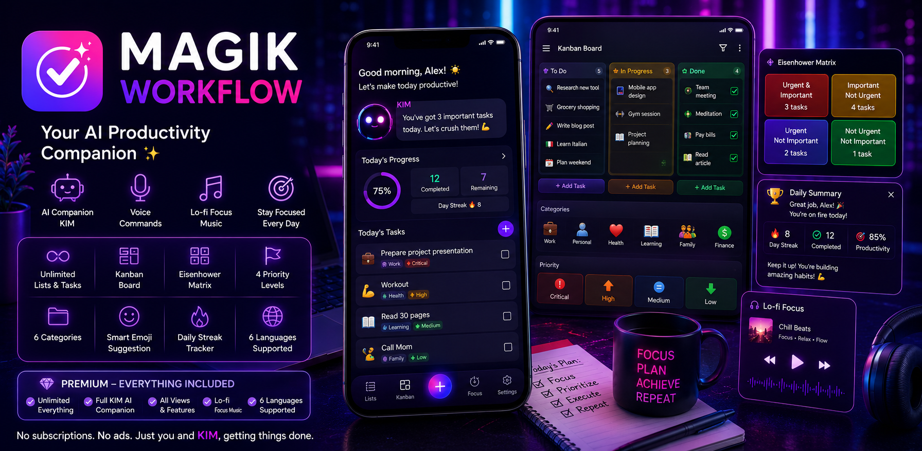 Magik Workflow — AI task manager